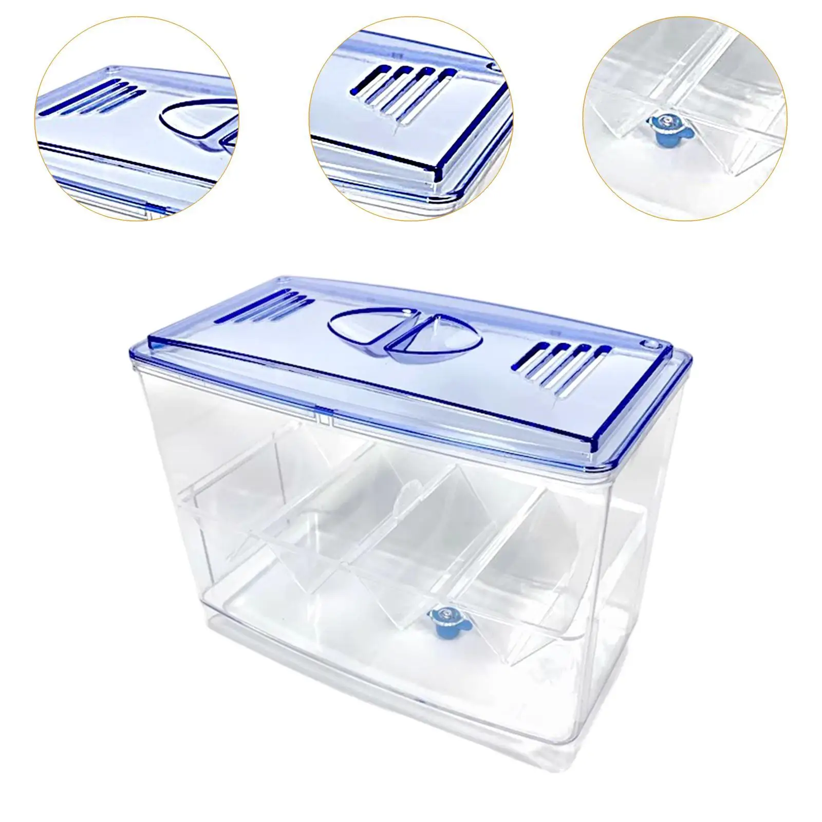 Breeder Box Easy Use Multifunction Sturdy Fish Isolation Box for Baby Fishes