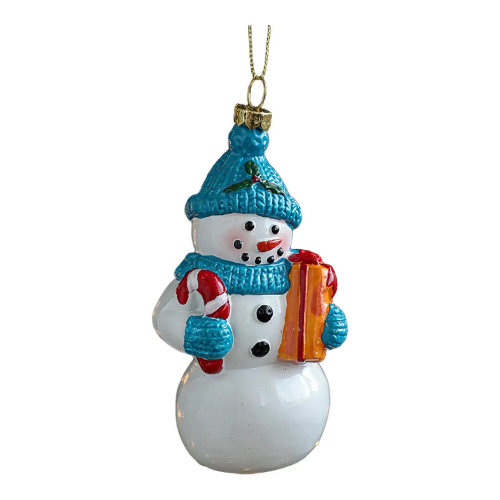 Christmas Snowman Ornament Party Indoor Pendant Photo Prop with Rope for Nursery