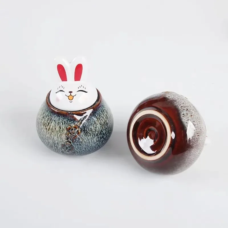 Mini urna de conejo de cerámica personalizada, recuerdo conmemorativo personalizado, caja funeraria para cachorros, accesorios para mascotas - imagen 3