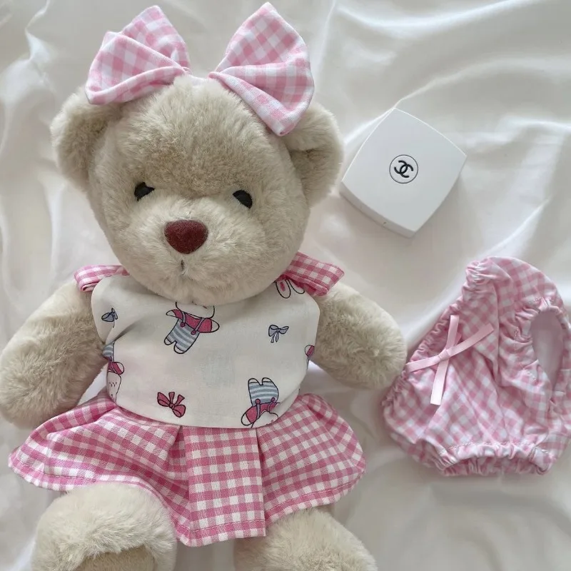 Chaleco transpirable con lazo para perro, falda para cachorro, vestidos de verano para perro, camisola bonita Retro, conjunto de falda, chaleco refrescante para gato, oso de peluche - imagen 2