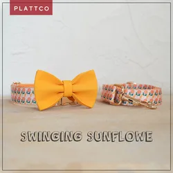 Conjunto para perro estampado girasol pequeño