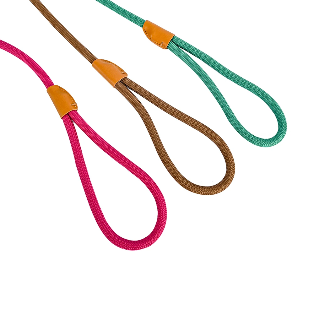 Cuerda antideslizante de nailon para perros, Collar de correa ajustable, lazo de sujeción deslizante, correa de mediana a grande, conveniente y duradero - imagen 5