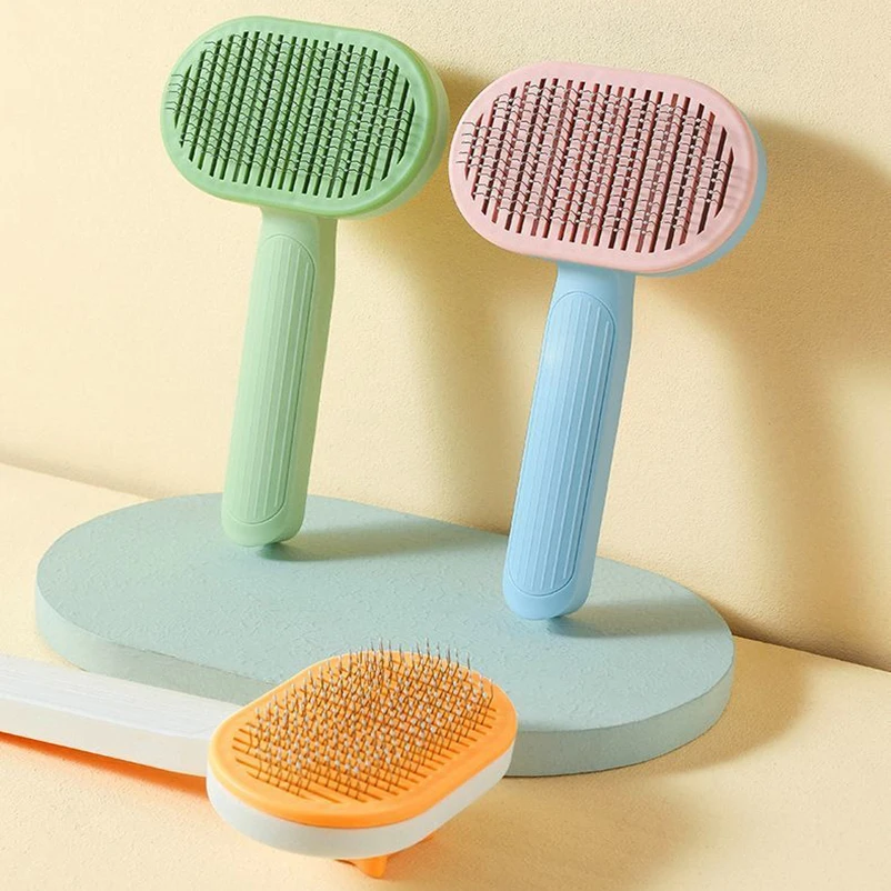 Cepillo para gatos para perros para flottar accesorios para el cabello gato azul corto Muppet limpieza depilación peine suministros para gatos