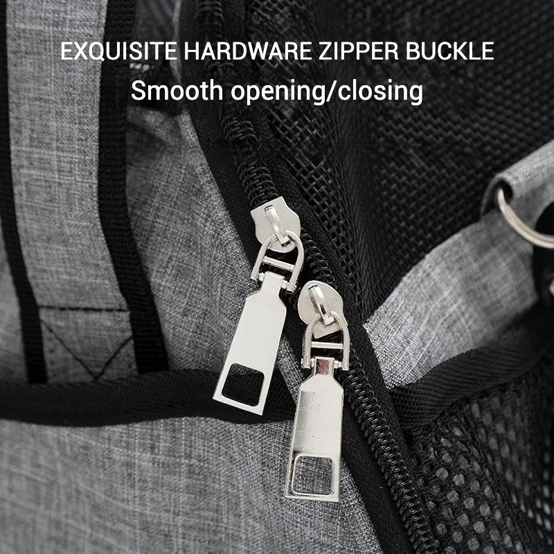 Bolso portátil de hombro y mano para mascotas, portador de viaje plegable, malla transpirable espaciosa, tela Oxford duradera, cómodo para gatos - imagen 2