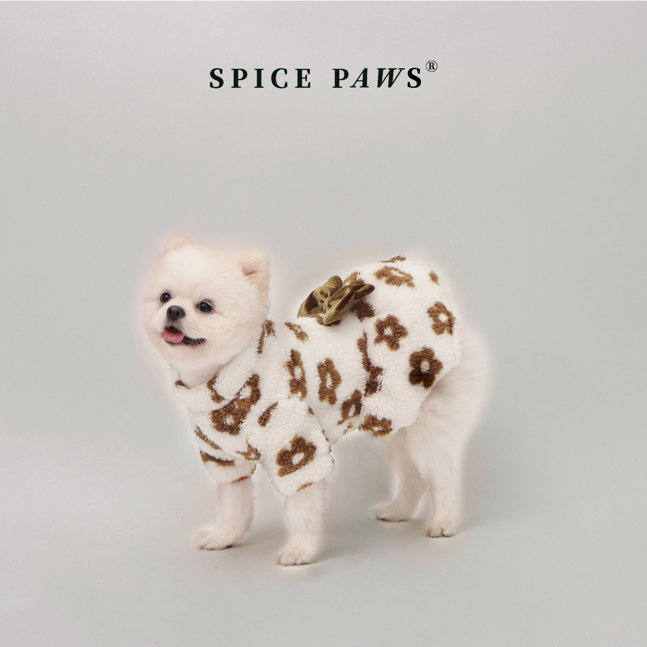 Vestido floral con forro polar para perros y gatos pequeños - imagen 3