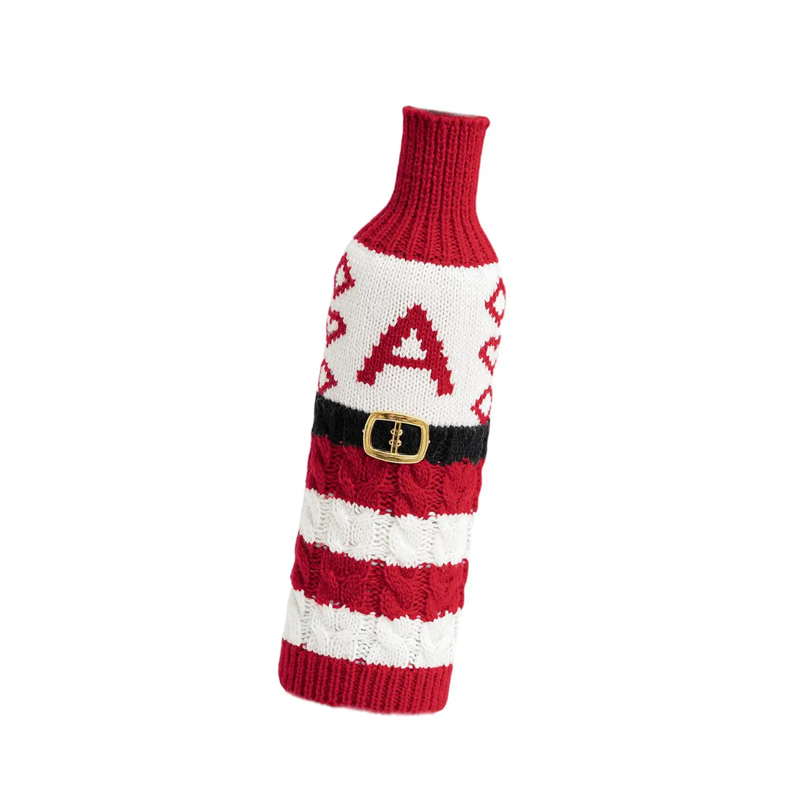 Festive Christmas Wine Bag Polyester Fiber Holder Christmas Accessory for Holiday Home Decorations and Gifts