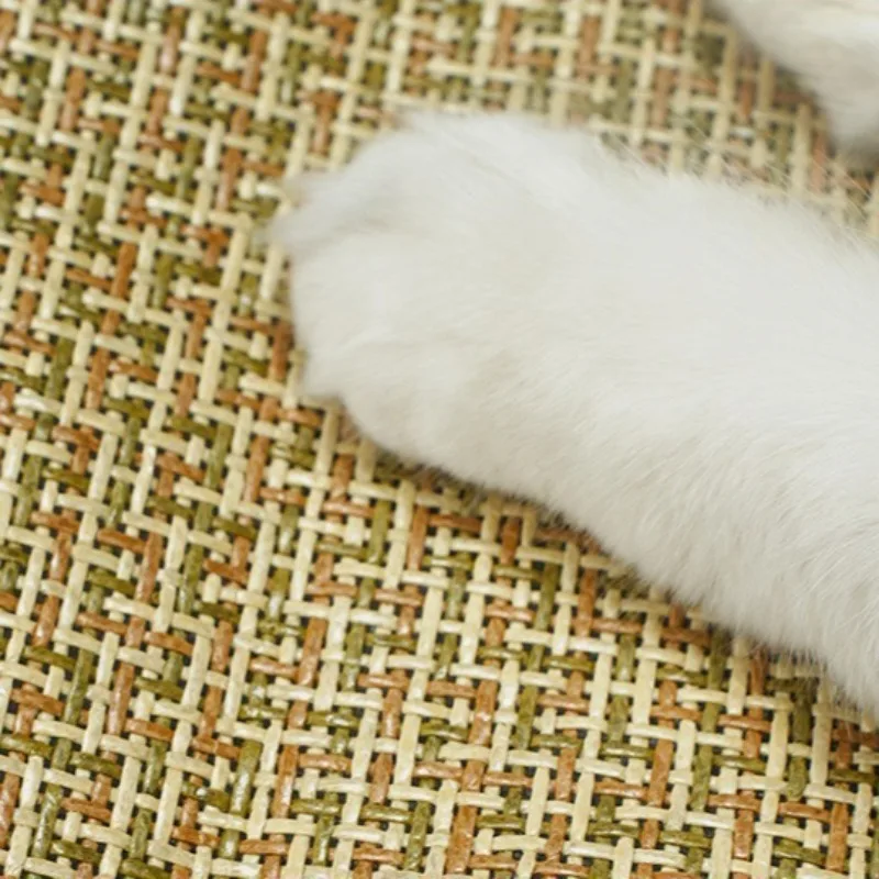 Esteras refrescantes transpirables tejidas de mimbre para perros, almohadillas para cama para dormir suaves y cómodas de verano, suministros de disipación de calor para cachorros y gatitos - imagen 4