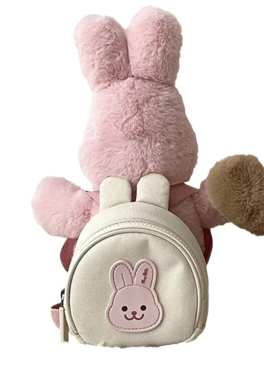 Mochila para mascotas, bolsa de cuerda de tracción para el pecho y la espalda, para perro pequeño, gato, conejo y oso de peluche, accesorios para perros - imagen 5