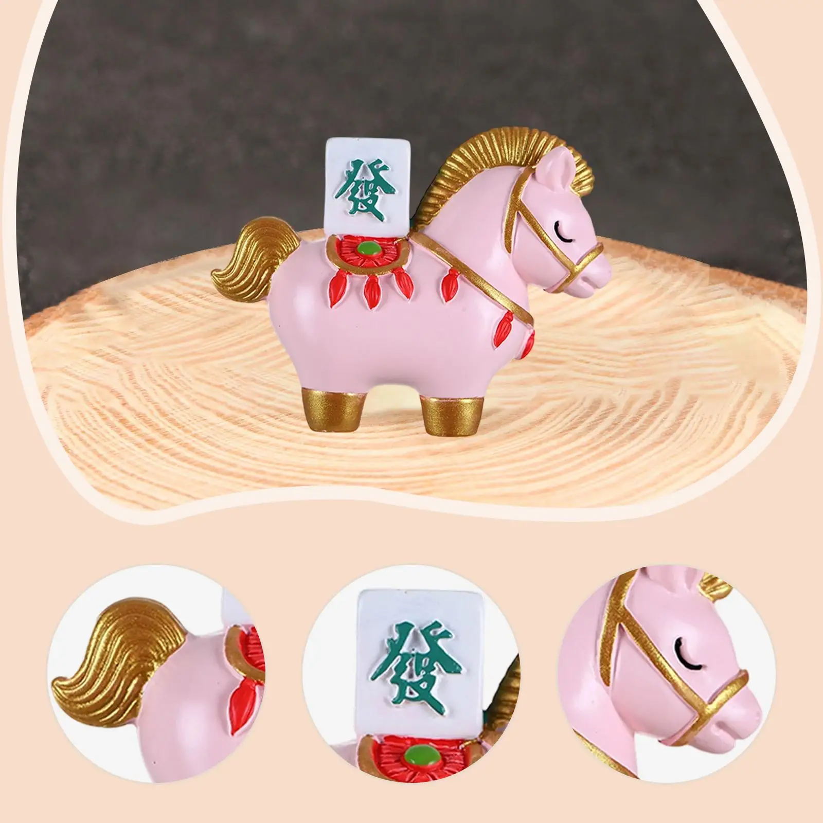 Estatuilla de caballo, adorno de escritorio, regalo Feng Shui, estatua pequeña para escritorio, coche, sala de estar, estante - imagen 5