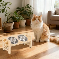 Comedero elevado para gato y perro – Antiderrames y antideslizante