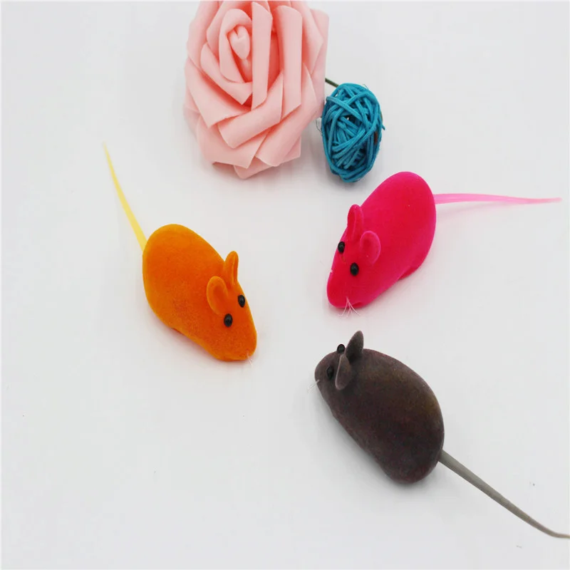 Juguetes chirriantes de ratón de goma para mascotas, juguetes interactivos duraderos para cachorros, lindos perros de felpa, suministros de entrenamiento de moda para mascotas - imagen 5