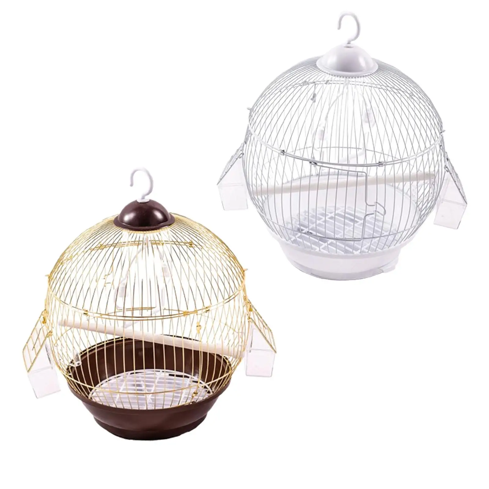 Birdcage Hanging Pet Supplies with Food Cup Pet House Bird Cage Stand Cage for Macaw African Grey Parakeets Conures Lovebirds