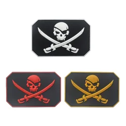 Parche adhesivo para perros y gatos con calavera pirata