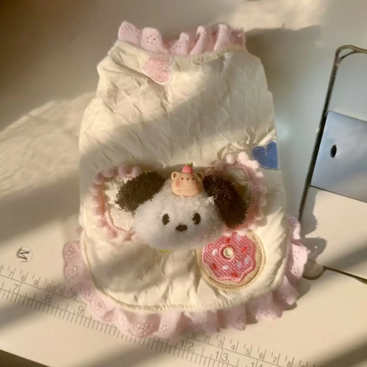 Abrigo bordado de otoño/invierno para mascotas, Teddy Schnauzer, chaleco grueso cálido para mascotas, ropa para perros pequeños, ropa para cachorros - imagen 2