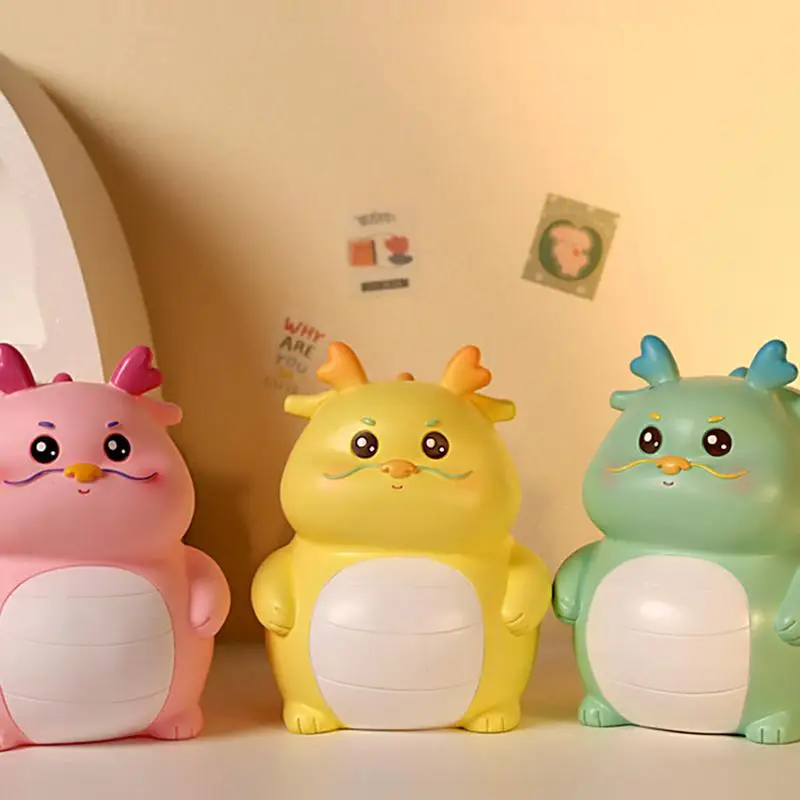 Hucha japonesa de gran capacidad, Banco de monedas Kawaii impermeable con forma de dragón, regalo de Año Nuevo Chino