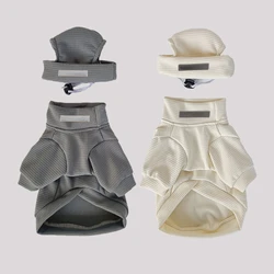 Conjunto de ropa para perros: suéter de gofre, gorro y traje deportivo