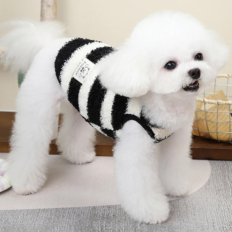 Winter Warm Pet Dog Clothes with D-ring Soft Cozy Dog Coat Chihuahua Yorkie Pet Clothes for Small Medium Dogs Pet Supplies - imagen 5