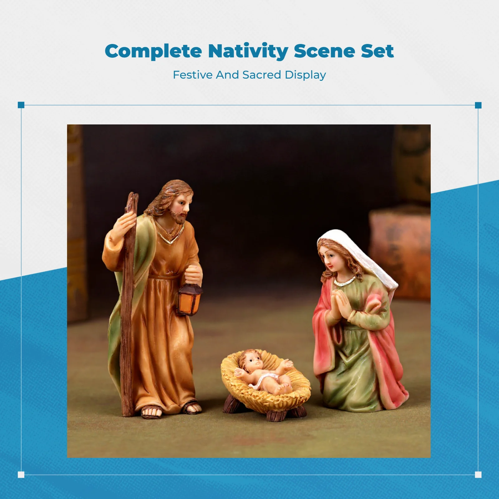 Belén navideño pequeño para mesa – Decoración Navidad - imagen 2