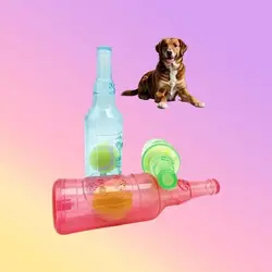 Juguete masticable con pelota chirrido para perros