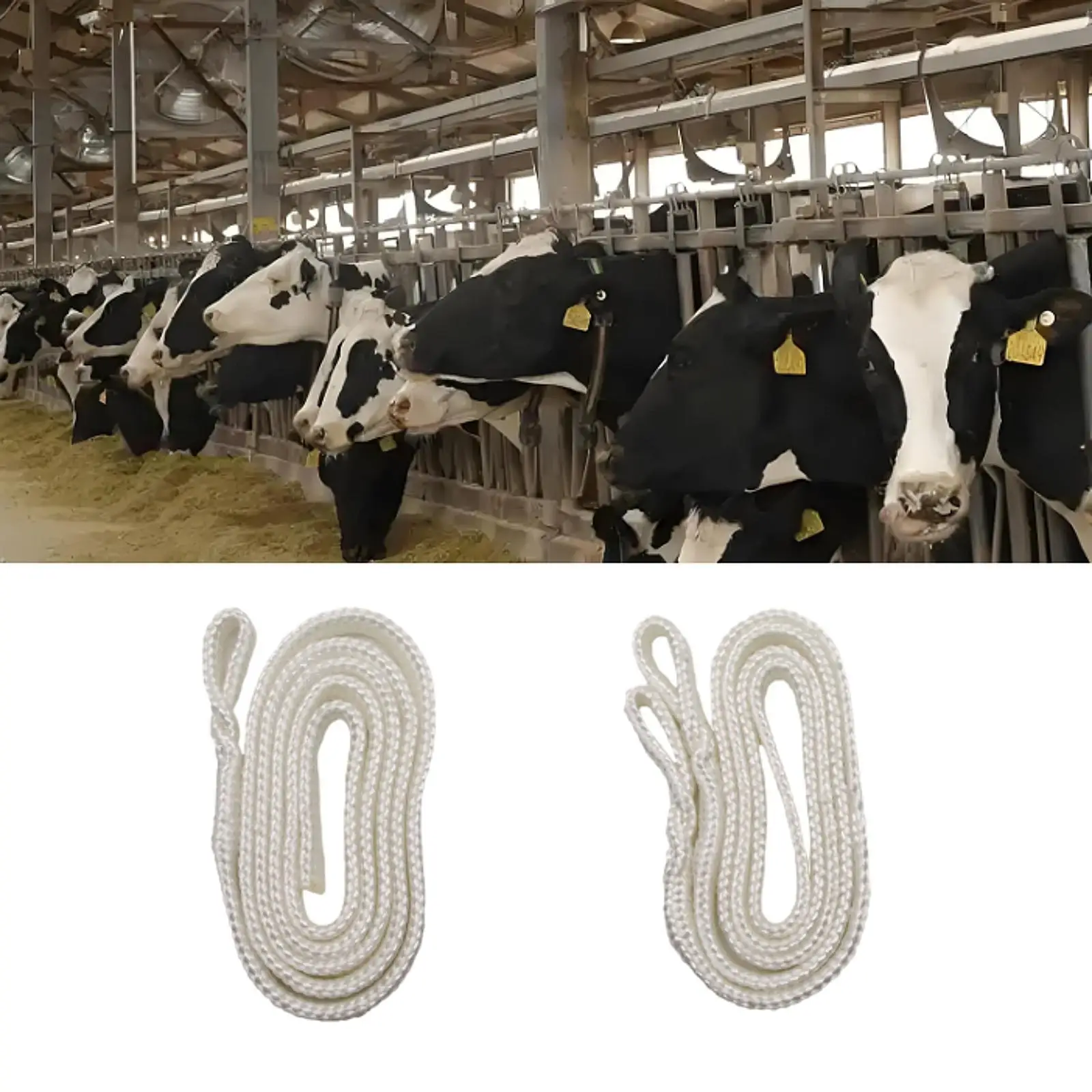 Cow Delivery Rope Portable Easy to Use Reusable Cotton Calving Rope for Farm
