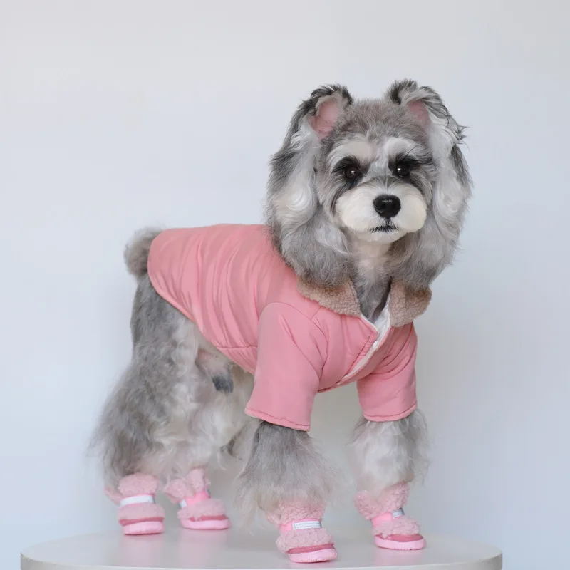 Ropa para perros, disfraces cálidos de invierno, abrigo, chaqueta para perros pequeños Shih Tzu, Bulldog Francés, perro salchicha, ropa para mascotas, chaqueta para cachorros - imagen 4