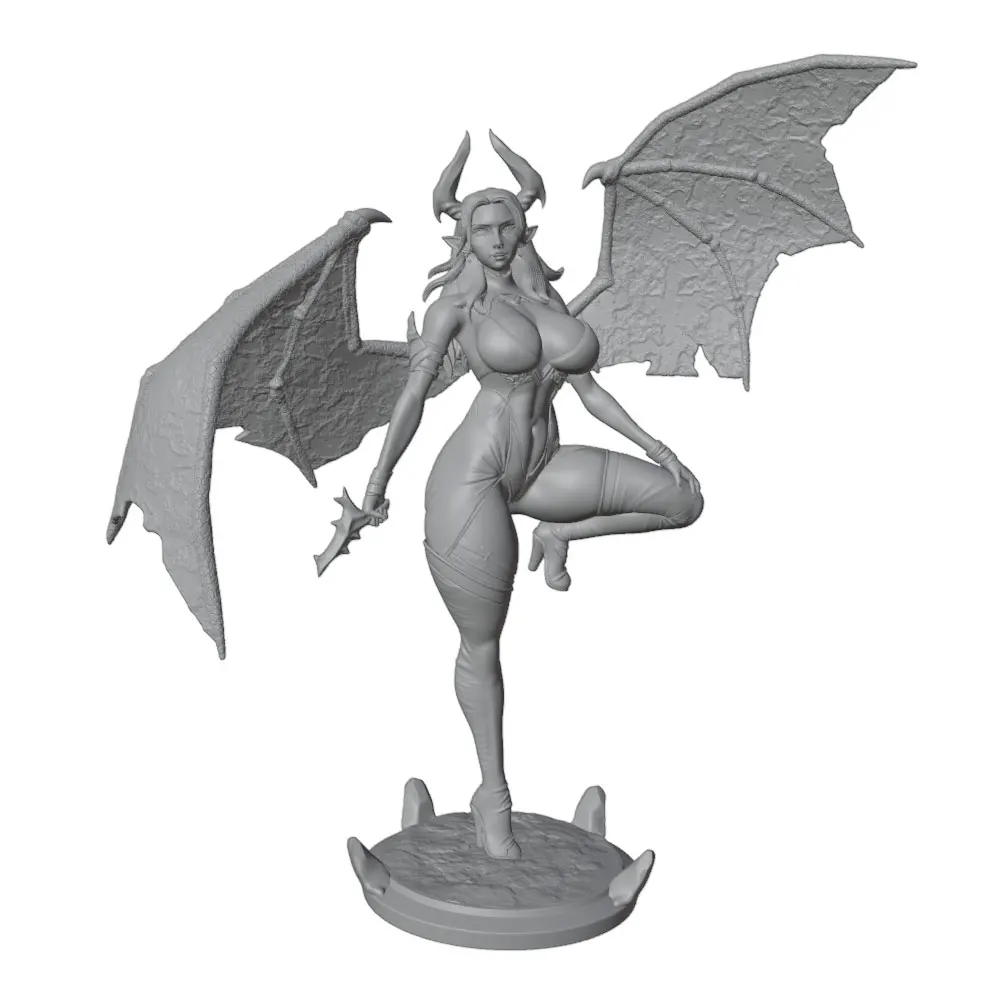 Figura miniatura de anime sin pintar para decoración de habitación - imagen 2