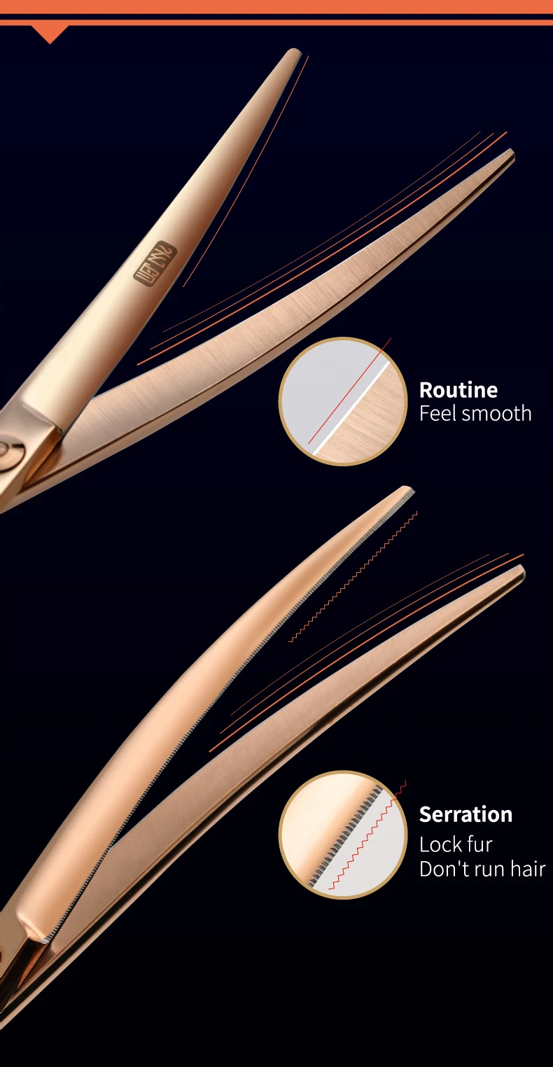 Profesional usando las tijeras Fenice