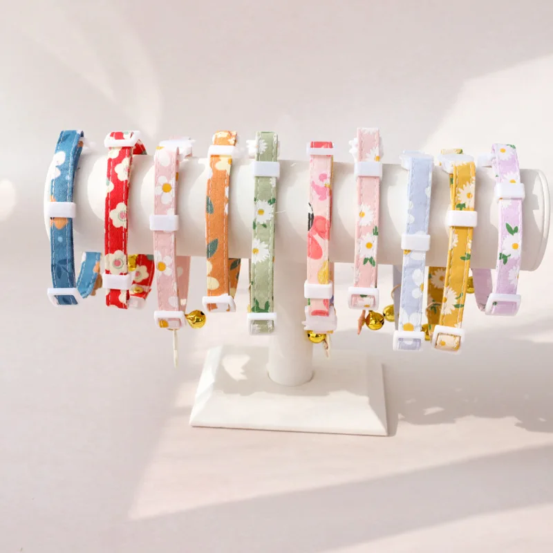 Katzenhalsband mit Glocke, verstellbares Haustierzubehör, Katzenhalsband mit Glocke, Sicherheitsglocken-Ring-Halskette, süßes Haustierzubehör - imagen 3