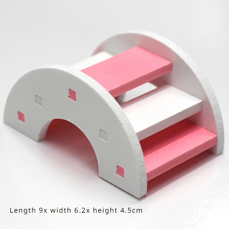 Juguete de madera para hámster, puente de arcoíris, oso oropel, cerdo holandés, jaula para mascotas, suministros para hámster, accesorios para jaula - imagen 2