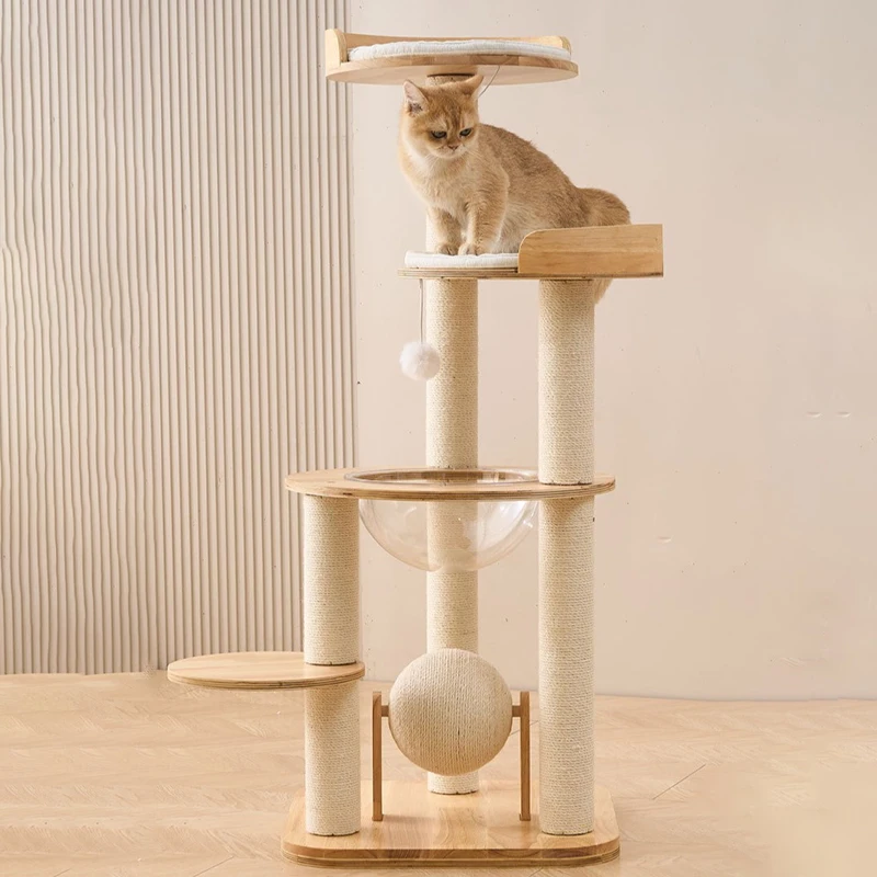 Árbol de roble para gatos, torre grande de lujo para gatos, cama rascadora para mascotas, Catnap, árboles para gatitos, accesorios para muebles, hamaca, juguete para gatos, producto para mascotas