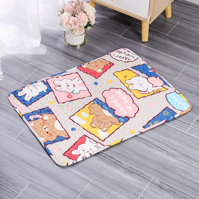 Alfombrillas de refrigeración de verano para mascotas, almohadilla de hielo portátil para dormir para perros pequeños, medianos y grandes, cama transpirable para perros, accesorios para mascotas D9276 - imagen 2