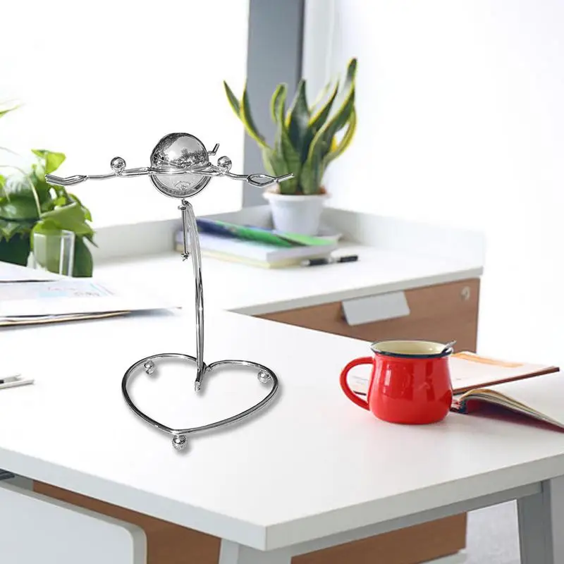 Péndulo de equilibrio de hombre pequeño, decoraciones de hierro para arte de oficina, juguete de equilibrio, adorno para el hogar y la Oficina, juguetes de escritorio - imagen 5