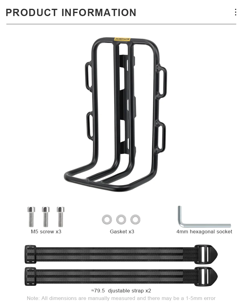 Portaequipajes delantero bici aluminio para perros y gatos pequeños - imagen 2
