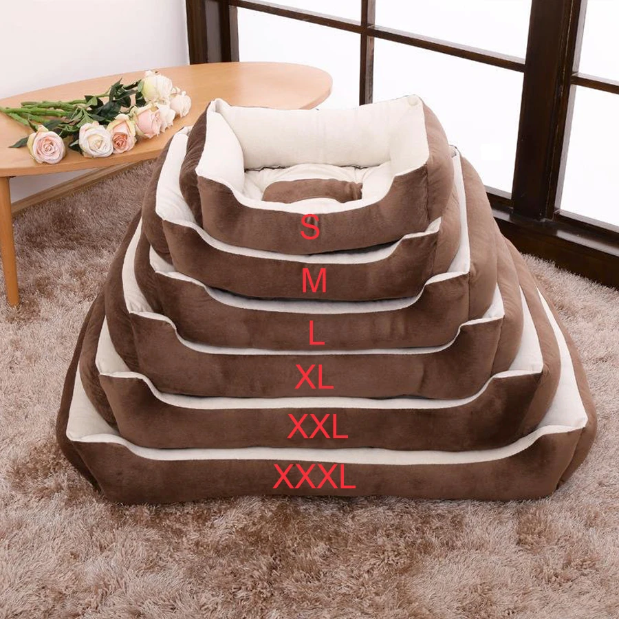 Camas para perros de talla grande, cama lavable, cálida y cómoda para gatos, casa para perros mediana y grande, sofá cama de lana suave para cachorros, nido, estera para Perrera para perros - imagen 3