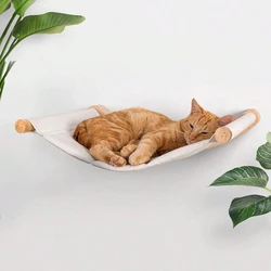 Hamaca y estante de pared para gato – Cama para trepar y descansar