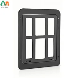 Puerta de pantalla para perros con cierre magnético automático