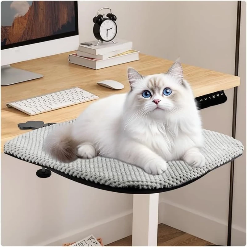 Cama de escritorio para gatos, camas para gatos, escritorio de madera para gatos, gatitos, mascotas, camas de alta capacidad de carga, cama para siesta para gatos y gatitos - imagen 3