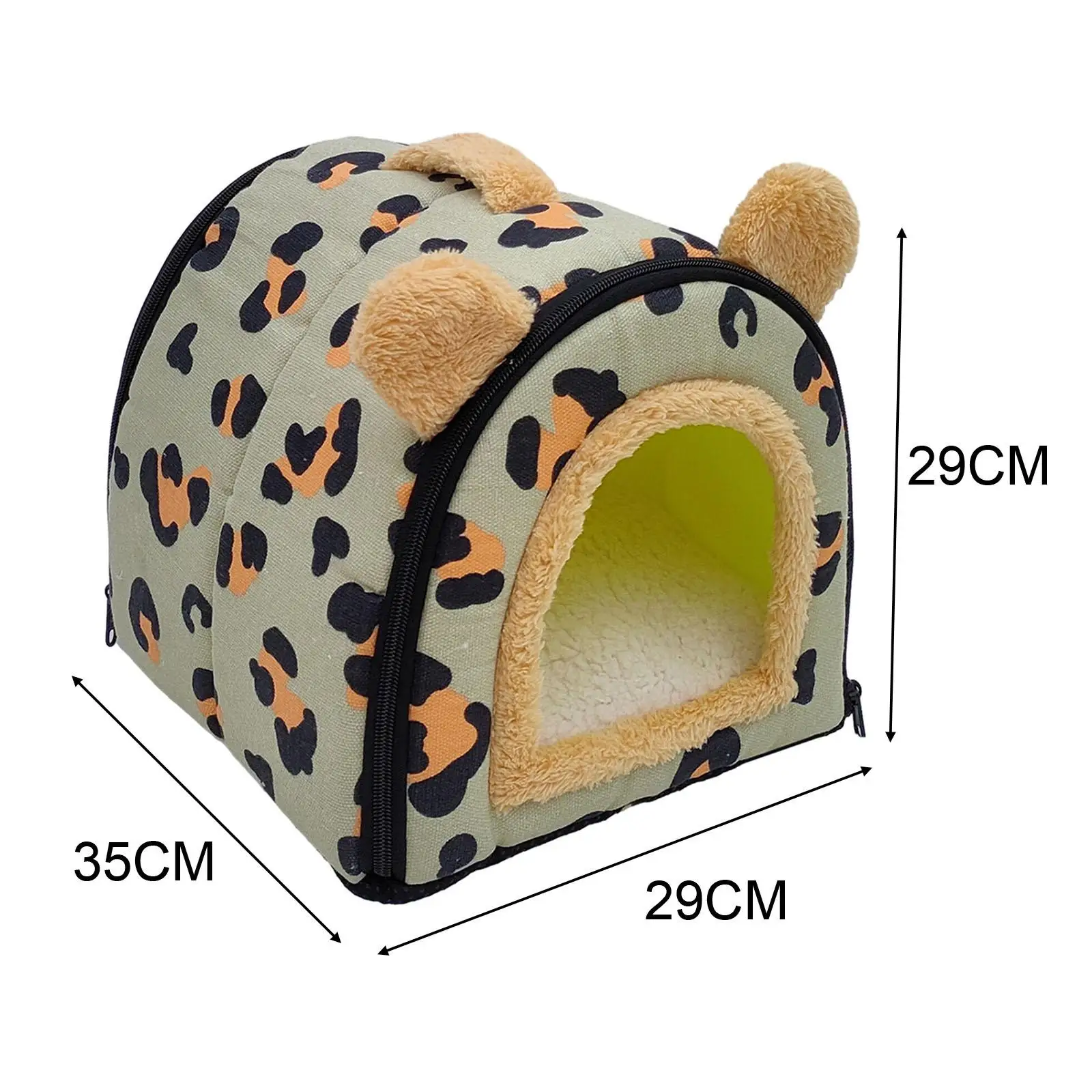 Foldable Pet House Hideaway Suitable for All Seasons Convertible Comfortable Dog Beds Cat Bed with Removable Washable Cushion