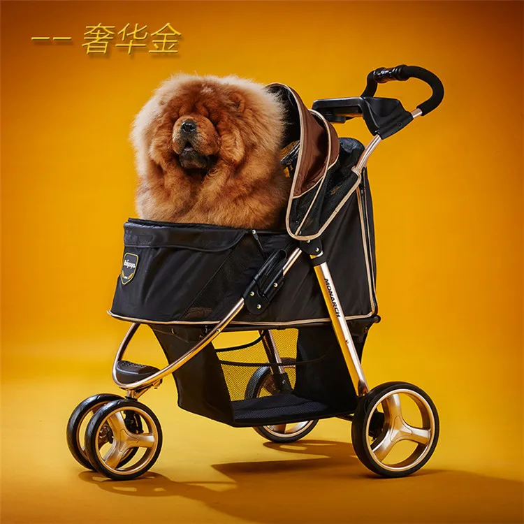 Cochecitos para mascotas Cochecitos para perros Carro plegable para gatos Suministros para mascotas - imagen 4