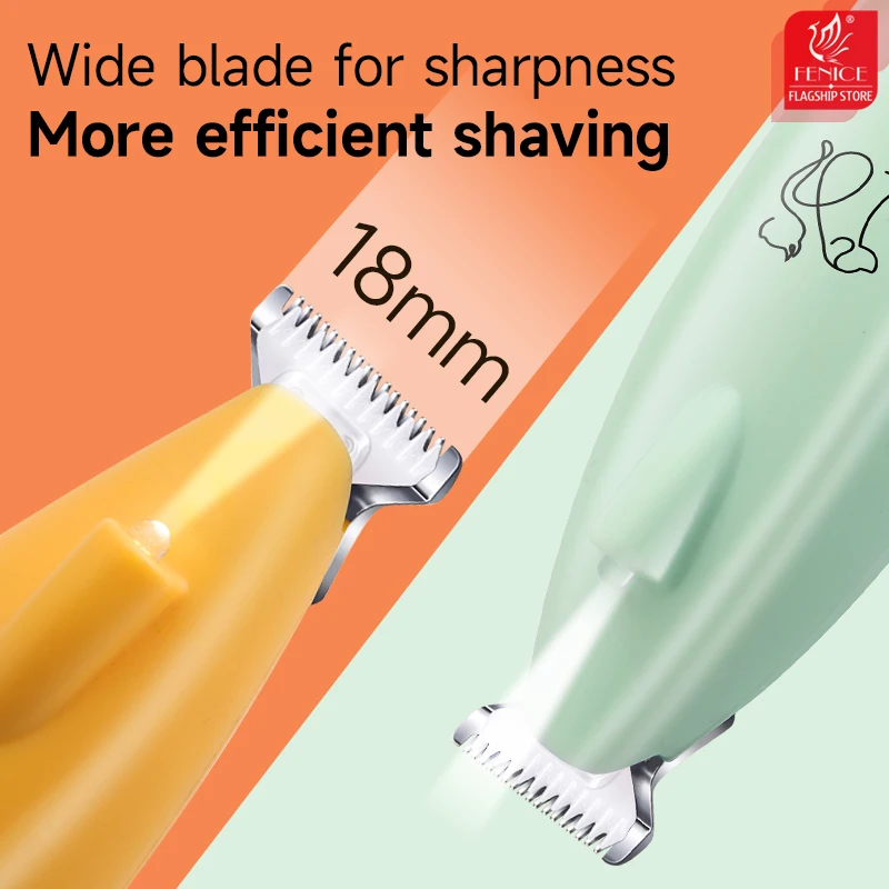 Fenice-cortadora de pata de perro y gato, pelo de orejas, ojos, zona íntima, con luz LED, cortadora de pelo para mascotas, cortadora de perros para el cuidado, hoja ancha de 18mm - imagen 2