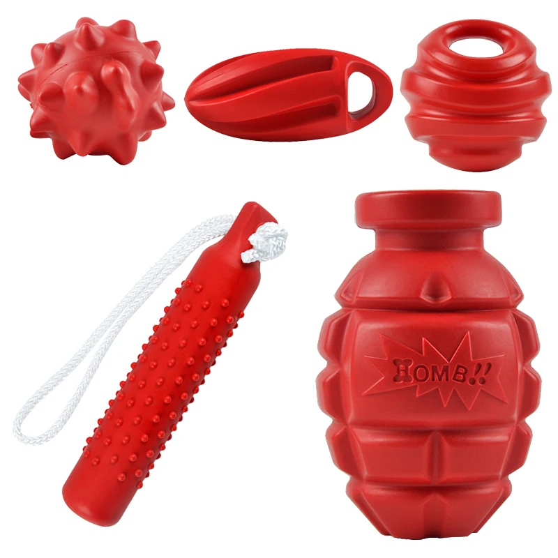 Juguetes masticar perros resistentes mordeduras varios estilos juguete duradero TPR mascotas perros pequeños medianos grandes - Vista principal de los juguetes