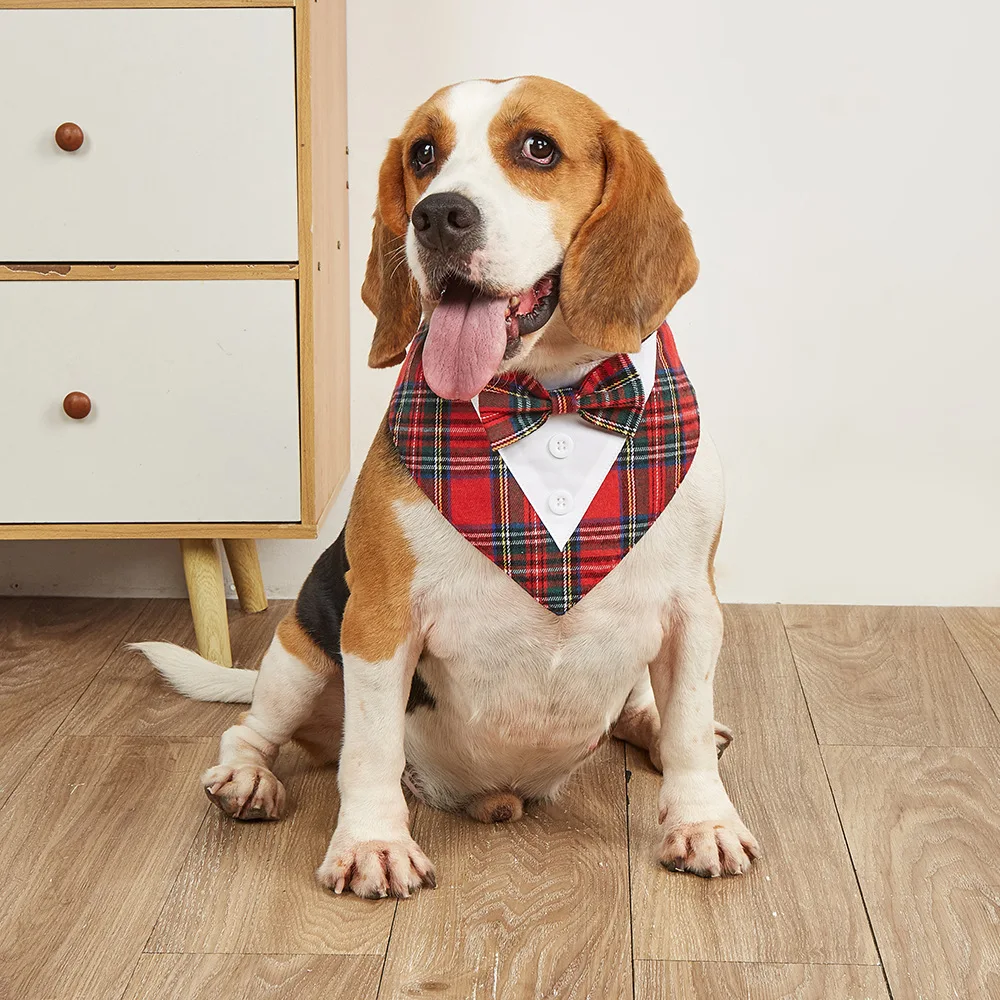 Guapo Caballero Perro Bandana pajarita Accesorio Para Mascotas Perros pequeños, medianos y grandes Golden Retriever Corgi Corbatín Para Perro - imagen 4