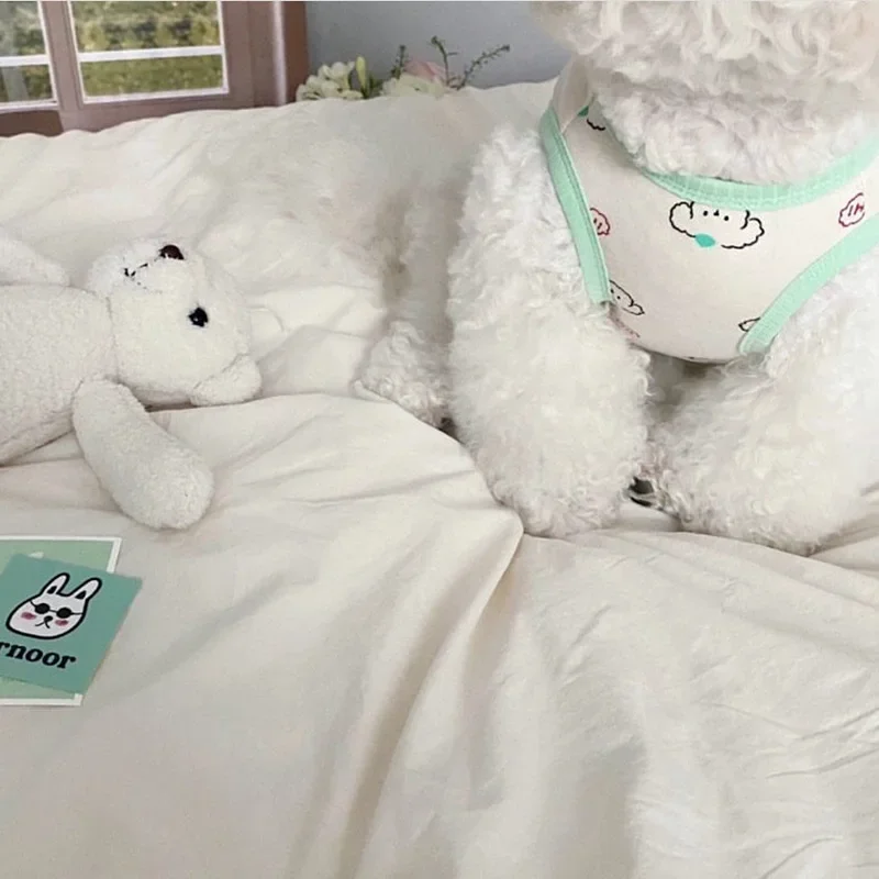 Ins-Camiseta bonita de verano para mascotas, chaleco para mascotas, gato, Schnauzer fino, cachorro, ropa transpirable sin mangas para perros, camiseta, ropa de verano para mascotas - imagen 4