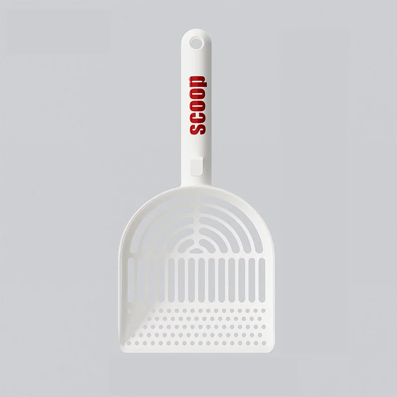 Cuchara de arena de plástico para gatos con agujeros finos, tamaño grande para arena Mineral, pala de limpieza para excrementos de mascotas, herramienta de limpieza duradera para gatos