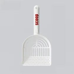 Cuchara de arena de plástico para gatos con agujeros finos, tamaño grande para arena Mineral, pala de limpieza para excrementos de mascotas, herramienta de limpieza duradera para gatos