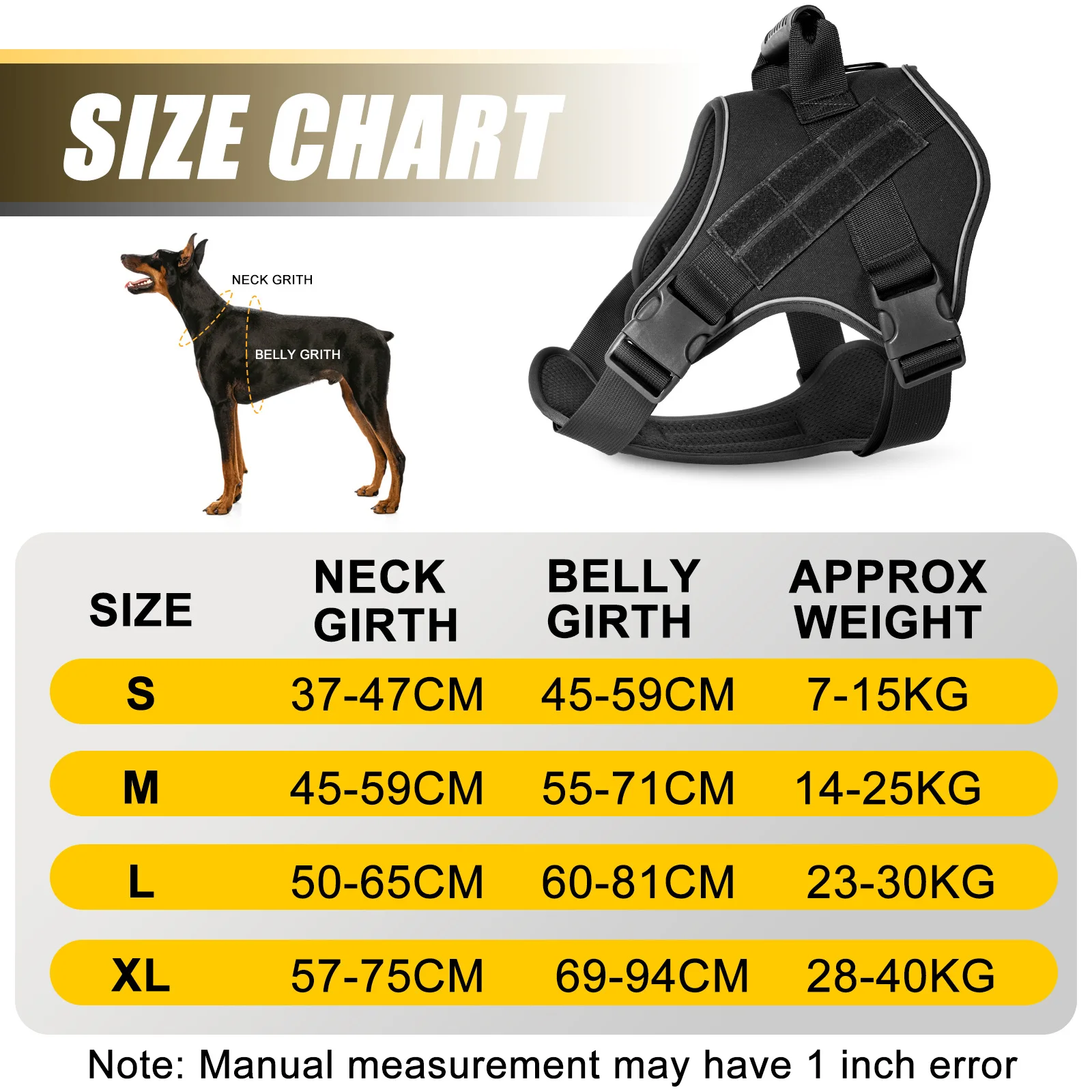 Tactical Military Vest Pet German Shepherd Golden Retriever Tactical Training Dog Accessories Dog Harness for Large Dogs - imagen 3