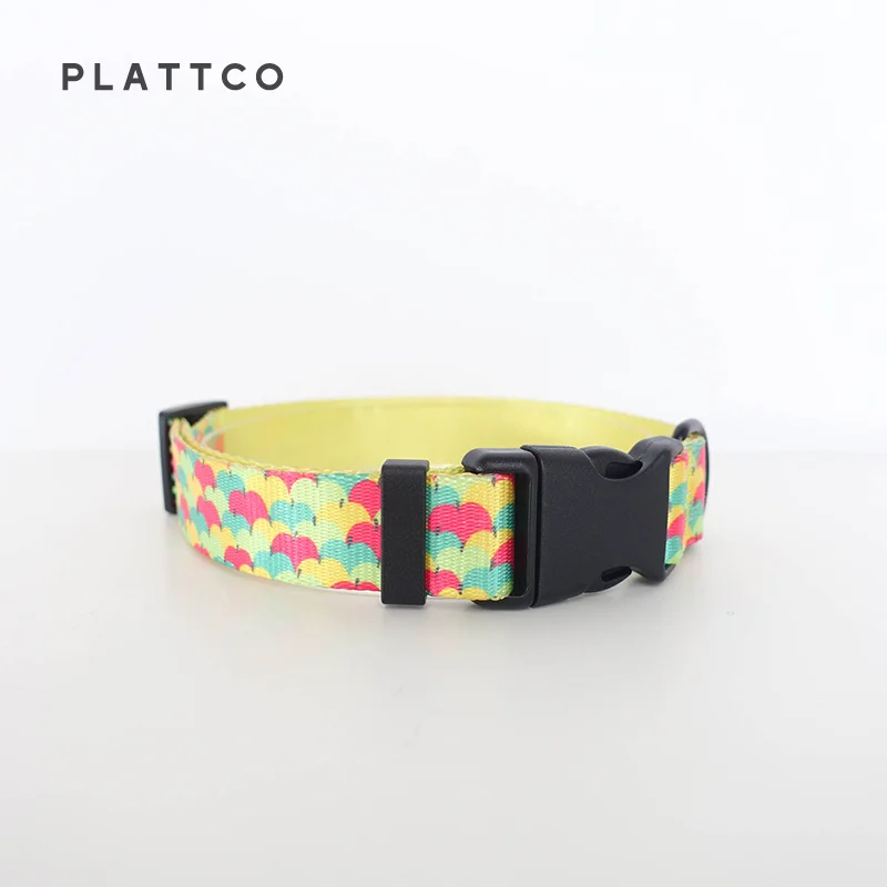 PLATTCO lindo fruta APPLE PARTY pajarita collar de perro conjunto de correa de nailon impreso para mascotas pequeñas, medianas y grandes pitbull 5 tamaños PDC326 - imagen 5
