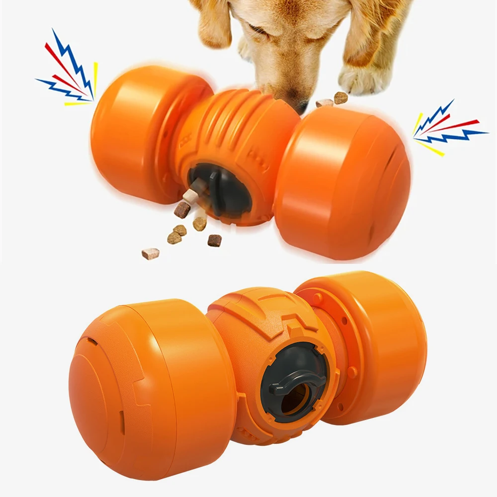 Juguete de alimentador lento para perros grandes, dispensador de comida con fugas ajustable, Bola de polea, Wag Wobble, Chewer, chirriante, Indestructible, suministros