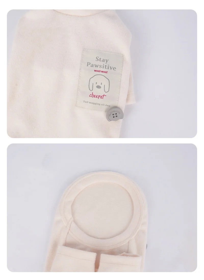 Ropa de otoño e invierno para perros, camisetas interiores de dos patas de lana para perros Teddy Pomeranian, ropa cálida de terciopelo, chaleco de lana para perros - imagen 5