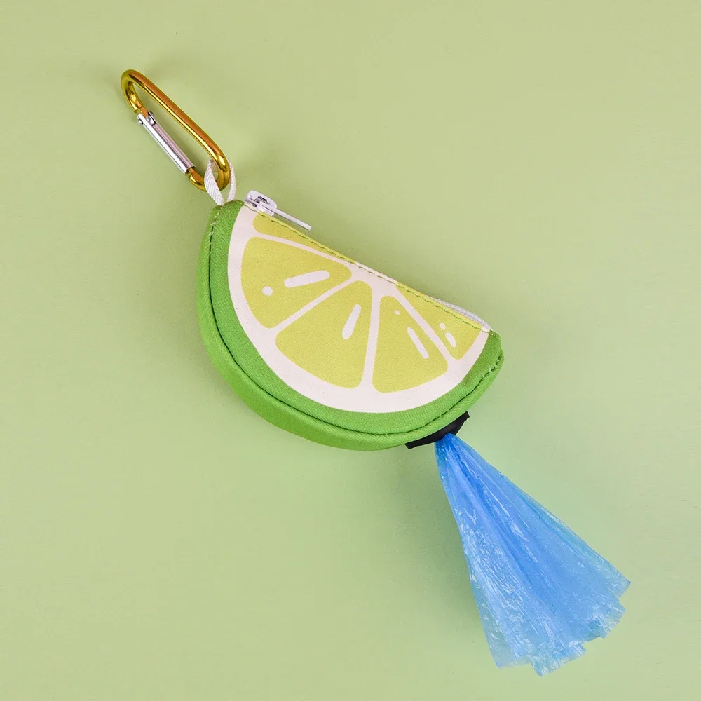 Bolsa dispensadora portátil para excrementos de perros, bolsa dispensadora impresa para perros, soporte para bolsas de basura, suministros para mascotas, bolsas de basura para caminar al aire libre